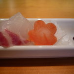 近江懐石 清元 - 鯛の昆布締め