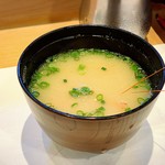 すし処 會 - 甘エビの味噌汁