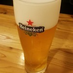 燻製バル けむりば - ハイネケン生（大）