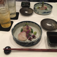 うぶか - 向付：車エビ　鯛