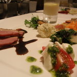 ナチュラルクイーン - コースの前菜プレート　一例