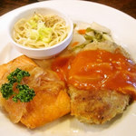みすたーらいおん - サーモンのオイル焼き　ビクトリアカツ