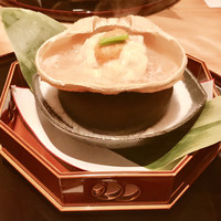 帰燕 - 胡麻豆腐の揚げ出しの蟹餡かけ