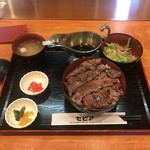 グリルセピア - 平日ランチＢ定食(ステーキ丼)+お肉の大盛り