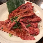 しげ吉 - 和牛カルビ（予約サービス券３枚でサービス）