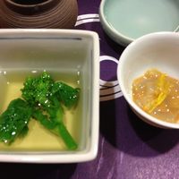 お座敷 天婦良 あやめ - 菜の花とイカの塩辛