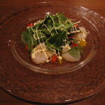 イタリアン レストラン ピンナピンナ - ホタテのカルパッチョ