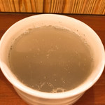 酒と魚と手打ち蕎麦 はやし - そば焼酎450円＋そば湯割り100円