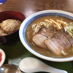 라멘 아리사 - Aセット味噌900円