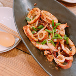 百瀬食堂 - 最後はソースをごはんに絡めてワタごはんに☆どちらも旨し