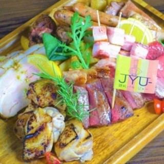 贅沢 お得15 Off ７種肉盛り チーズフォンデュ付 2時間食べ飲み放題160種 4780円 3980円 個室居酒屋 肉バル じゅー 四条河原町店 祇園四条 居酒屋 食べログ