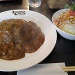 いずみバーグ - 牛すじカレーセット