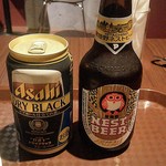 柏屋酒店 - アサヒドライブラックと常陸野ネストビール（ペールエール）