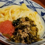 丸亀製麺 - 高菜明太釜玉うどん(並)
