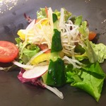 鉄板焼き ステーキ 湛山 - サラダ