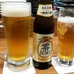 Sakana Masaichi - 生ビール＆キリン零イチ