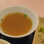 京風中華厨房 上上 - 唐揚げ定食　\850　のスープ