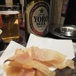 養老乃瀧 - 養老ビールとエイヒレ。