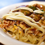 Okonomiyaki Mitchan Sohonten - スペシャル そば入り@税込1,100円：マヨたっぷり