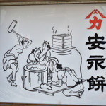 安永餅本舗 柏屋  - 看板