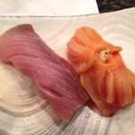 Sushidokorotoujiyou - 肉厚赤貝と旬のブリ