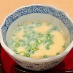 鮨 はしもと - 2019.4.  蛤と菜の花の茶碗蒸し