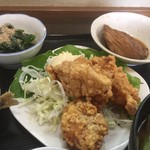 ささら - 鶏肉唐揚げ かつを煮付け