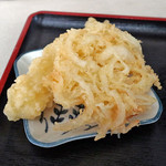 長生うどん - いか天と野菜天