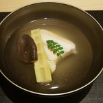 銀座 よし澤 - あいなめ、椎茸、筍のお吸い物