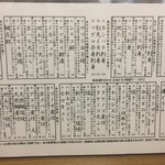 成田家 - 本日のメニュー