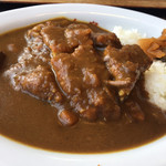 生そば きく家 - カツカレーのアップです