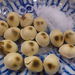 盛段 - 銀杏、フライパンで煎りたて熱々