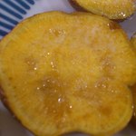 盛段 - 安納芋のフライ。蜜が美味しい