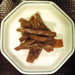 Akasakayashima - 白金豚の角煮定食 1000円 のわらびの薄甘煮
