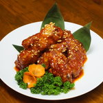 韓国料理　ハンス - ヤンニョムチキン(甘辛）