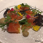 カーサ・デル・チーボ - 桜鱒 蕗の薹のﾊﾞｰﾆｬｶｳﾀﾞｿｰｽ