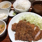 とんかつは飲み物。 - ♪漢のミックスとんかつ定食¥1140
            ※ご飯山盛りに、③⑤⑩バージョン