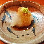 天ぷら たけうち - のどぐろ　ナッツ醤油和え　一皿目からＫＯされました