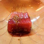 天ぷら たけうち - 本鮪づけ　これも旨かったな～