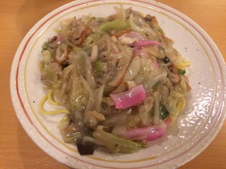 銀座 吉宗 - 皿うどん (太麺) 1230円