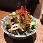 キッチン ナカジマ -  砂肝と小松菜ナムル＾＾♪シャッキシャキ‼️