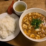 南海飯店 - 日替定食(麻婆豆腐)ﾗｲｽ大