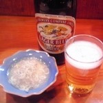 安兵衛 - 中瓶ビール＋お通し