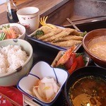 貯水池 鳥山 - 麦とろ定食　\1,000