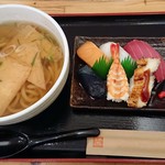 栞 - にぎり寿司定食1050円