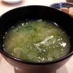 神楽坂 横内 - あおさのお味噌汁