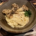 踊るうどん 滝井本店 - まいたけ天かまたまうどん