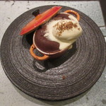 日本料理 TOBIUME - 如月の異文化、ホットチョコレートに自家製バニラアイス