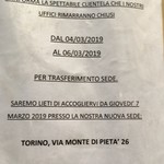 Cantine Barbaroux - 両替商移転の案内