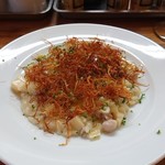 Cucina Italiana e Gastronomia CICCIO - 筍と若鶏のクリームソースリゾット、筍の皮揚げ添え